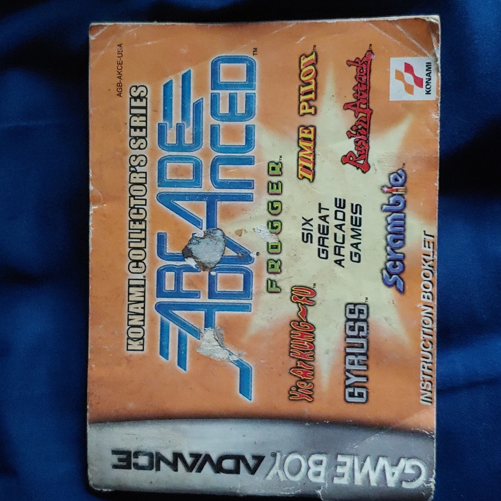 Nintendo Gameboy advance instructional manual